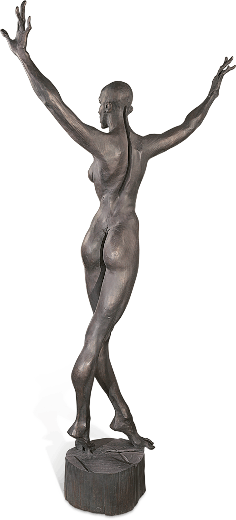 Bronzefigur Nackter Tanz von Roman Strobl