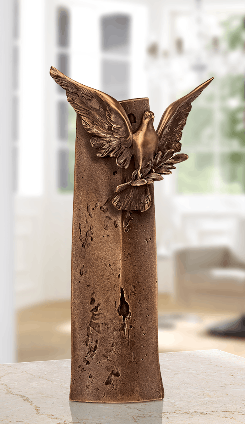 Bronzefigur «Vivere in pace» von Woytek
