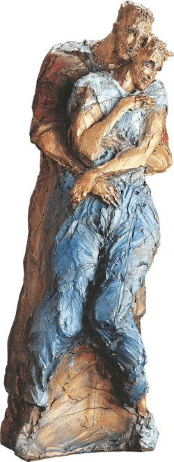 Bronzefigur Zwei Verliebte von Göttingen von France & Hugues Siptrott