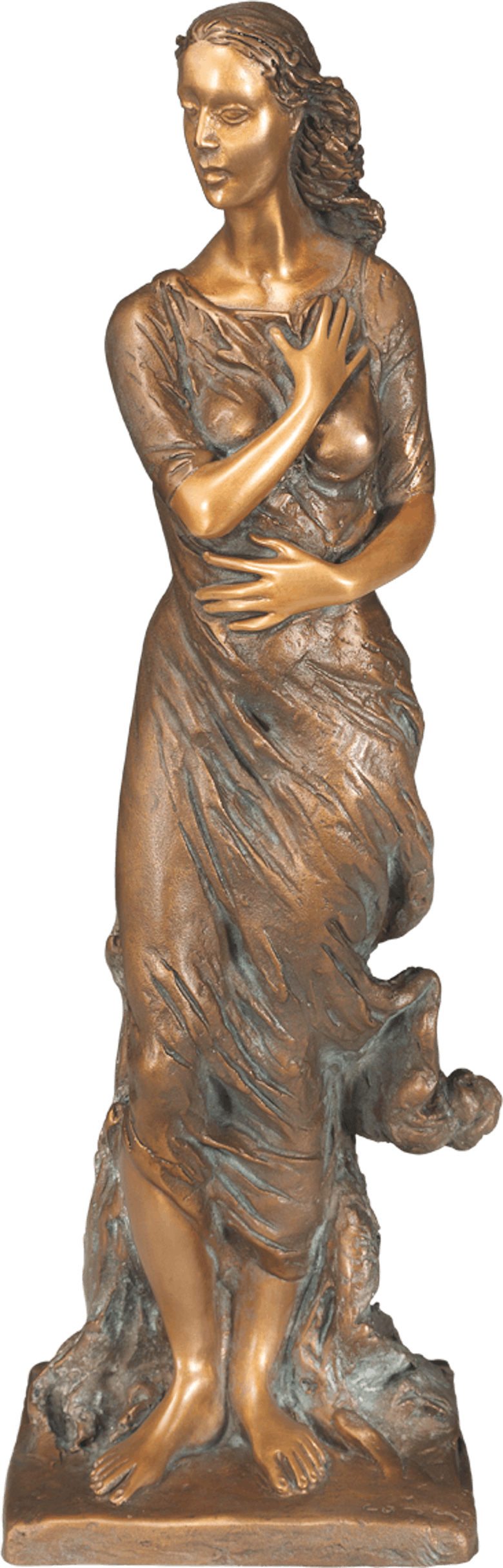 Bronzefigur Winter von Romano Cosci