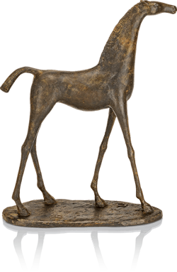 Bronzefigur «Pferd» von Serge Perrot