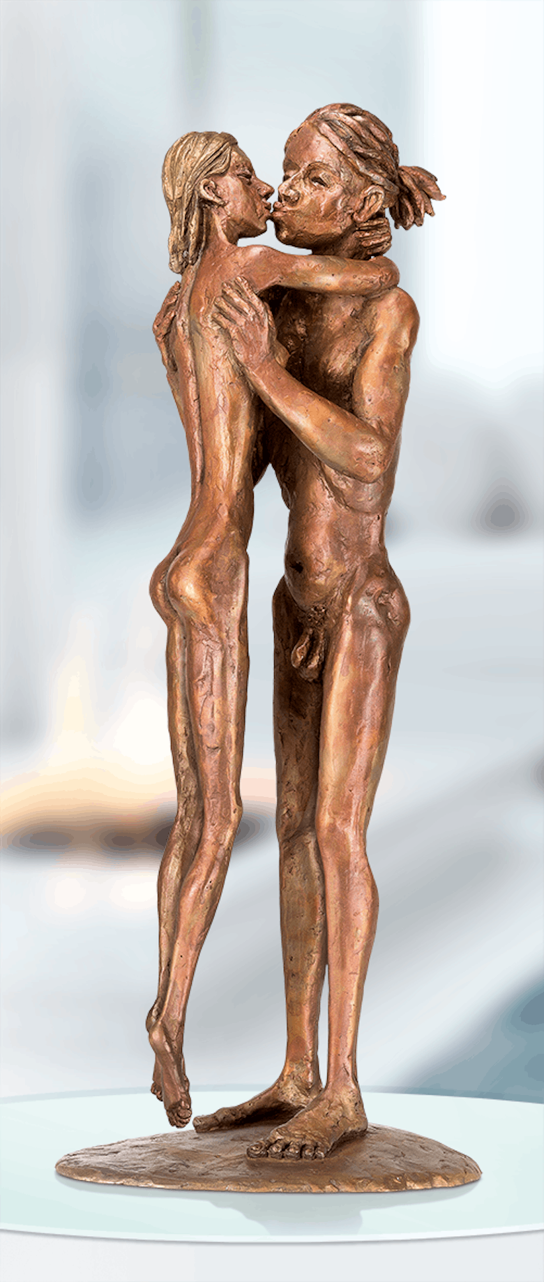 Bronzefigur Little Romance von Michal Trpák
