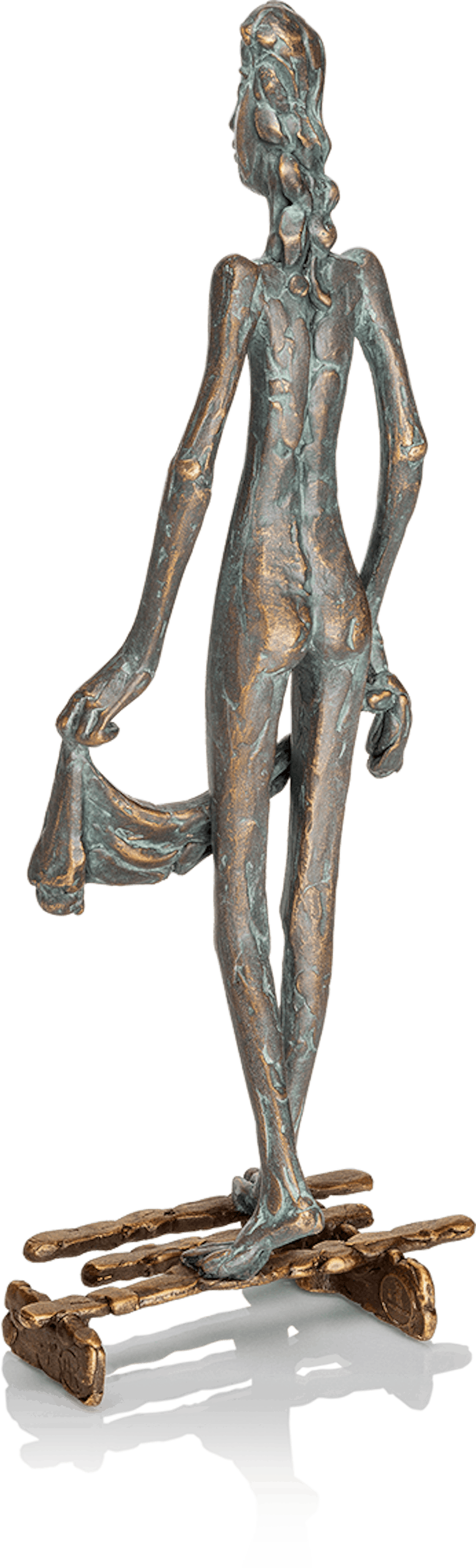 Bronzefigur »Mädchen mit Tuch« von Kurtfritz Handel