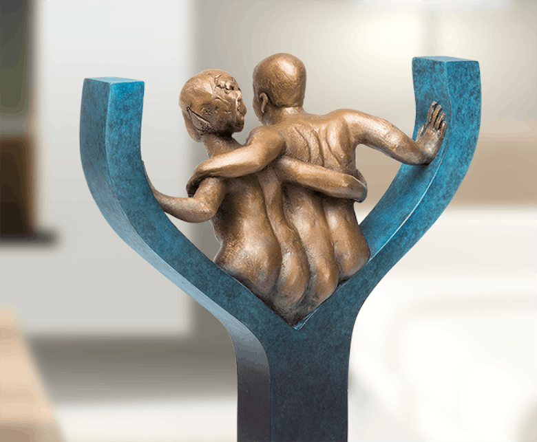Bronzefigur Together von Annie Jungers