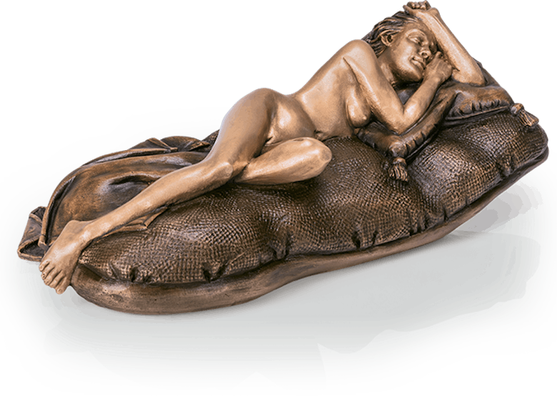 Bronzefigur Sleeping Beauty von Thomas Schöne