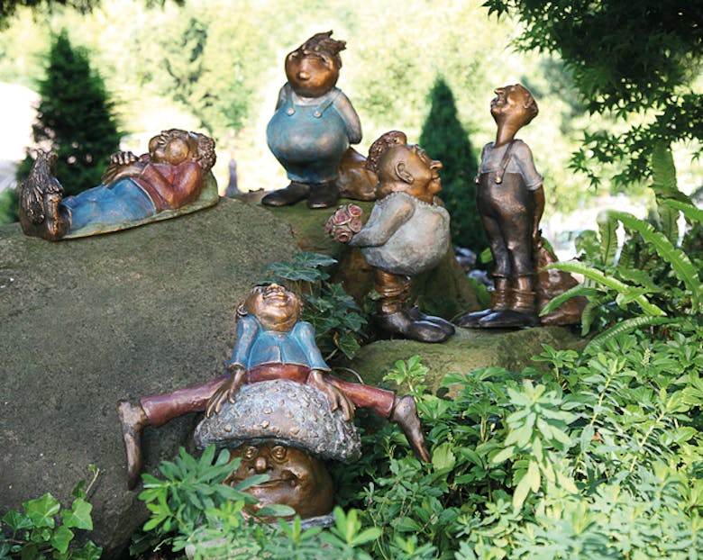 Bronzefiguren Set Gartengeister von Catherine Boulogne