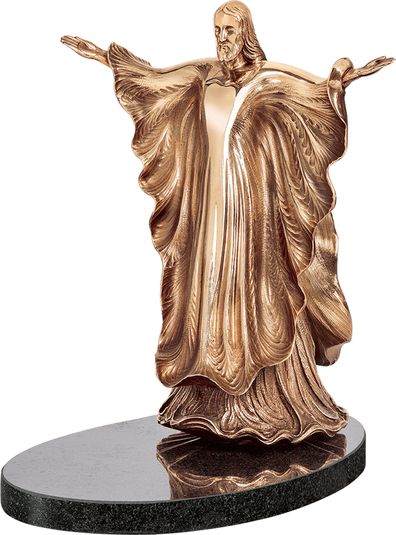 Bronzefigur Christkönig von Ernst Fuchs