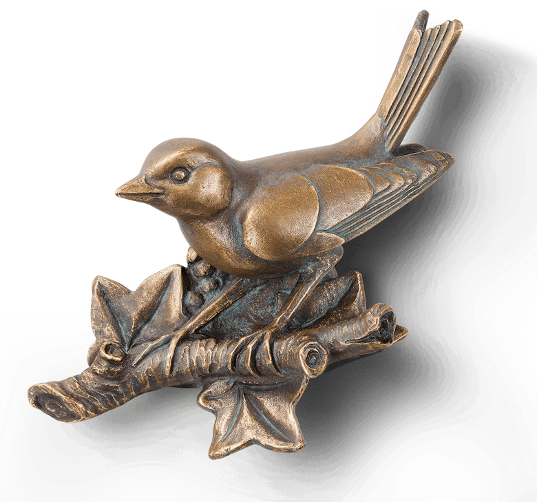 Bronzeskulptur Vogel - Fink