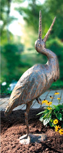 Bronzefigur Storch von Peter Roman Heid