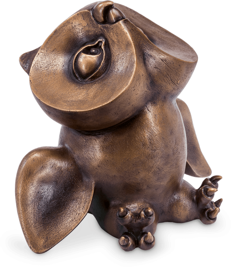 Bronzefigur Eule von Atelier Strassacker