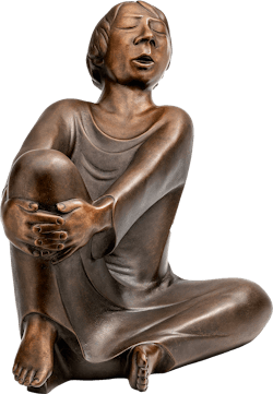 Bronzefigur »Der singende Mann« von Ernst Barlach