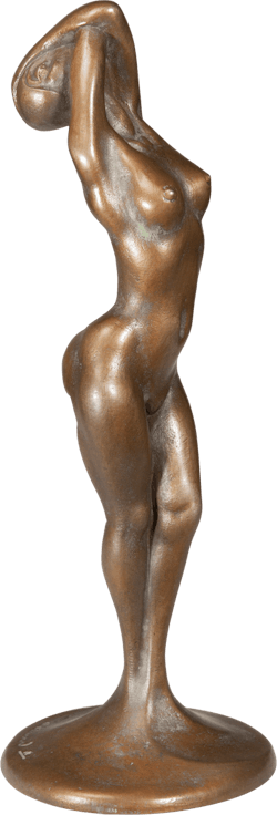Bronzefigur Weiblicher Akt von Luigi Colani