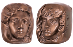 Bronzefigur Set Wegbegleiter I von Maria-Luise Bodirsky