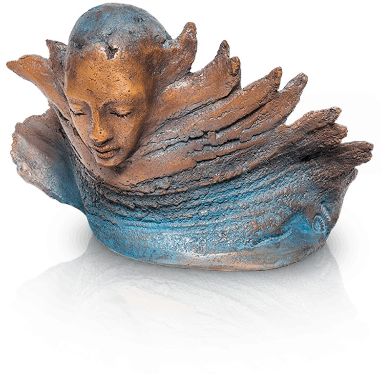 Bronzefigur Tag und Nacht von Maria-Luise Bodirsky