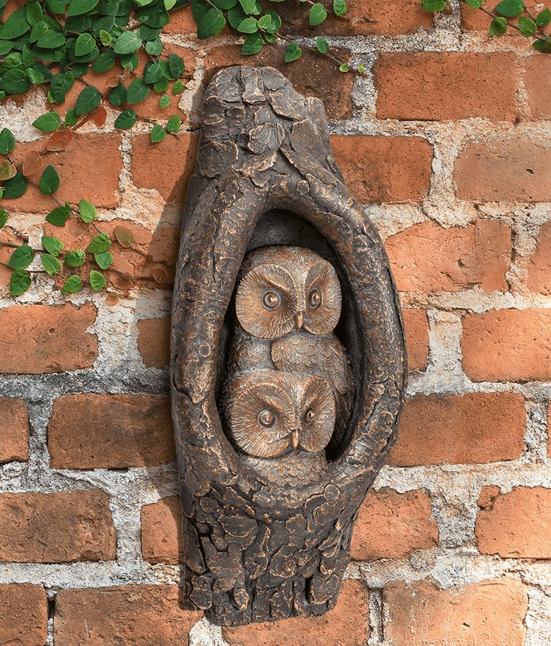 Bronzefigur »Käuzchenpaar« aus dem Atelier Strassacker