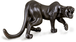 Bronzefigur Ira (Panther) von Esther Reinhart