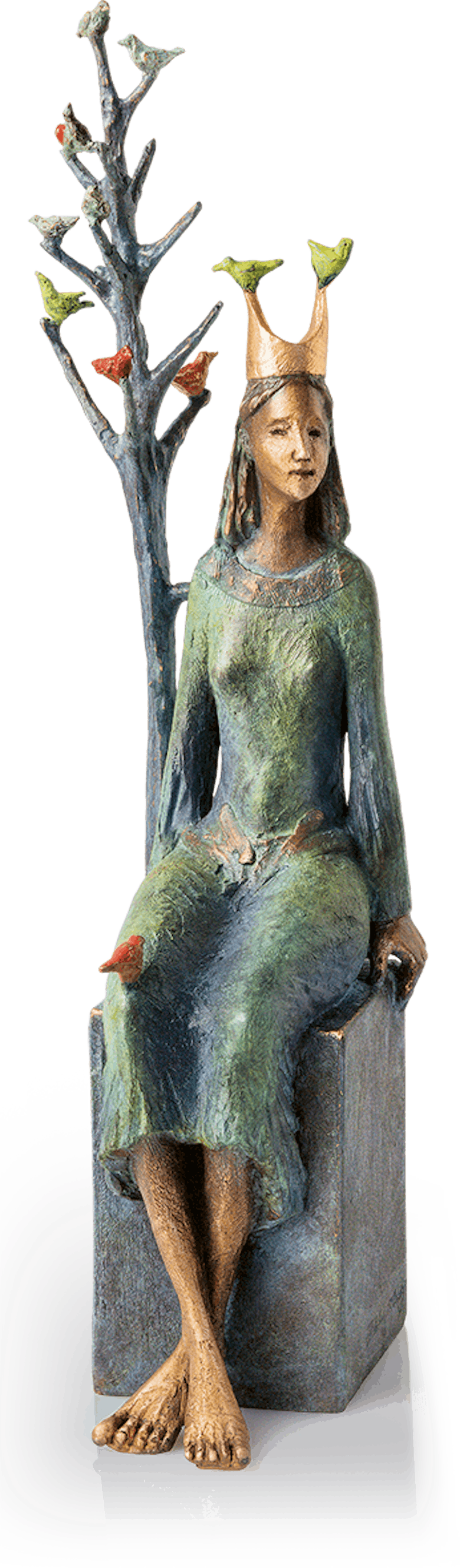 Bronzeskulptur-Prinzessin