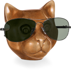 Bronzefigur Katze von Jagna Weber