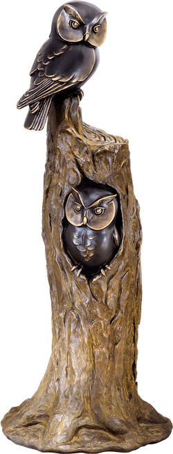 Bronzefigur Eulenbaum von Atelier Strassacker