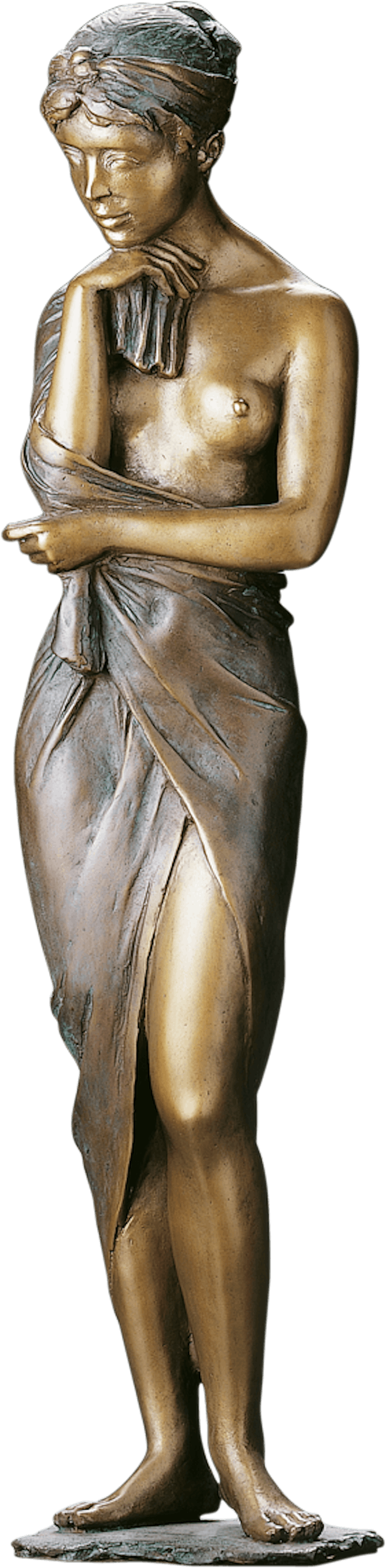 Bronzefigur Im Rosengarten von Erwin A. Schinzel
