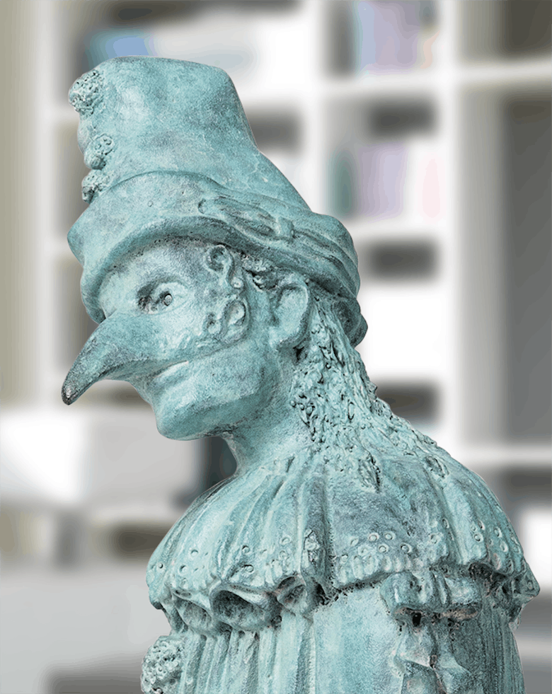 Bronzefigur Der Ästhet von Thomas Schöne