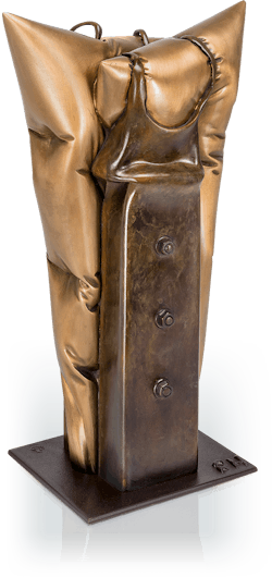Bronzefigur Corsage von Felix Haspel