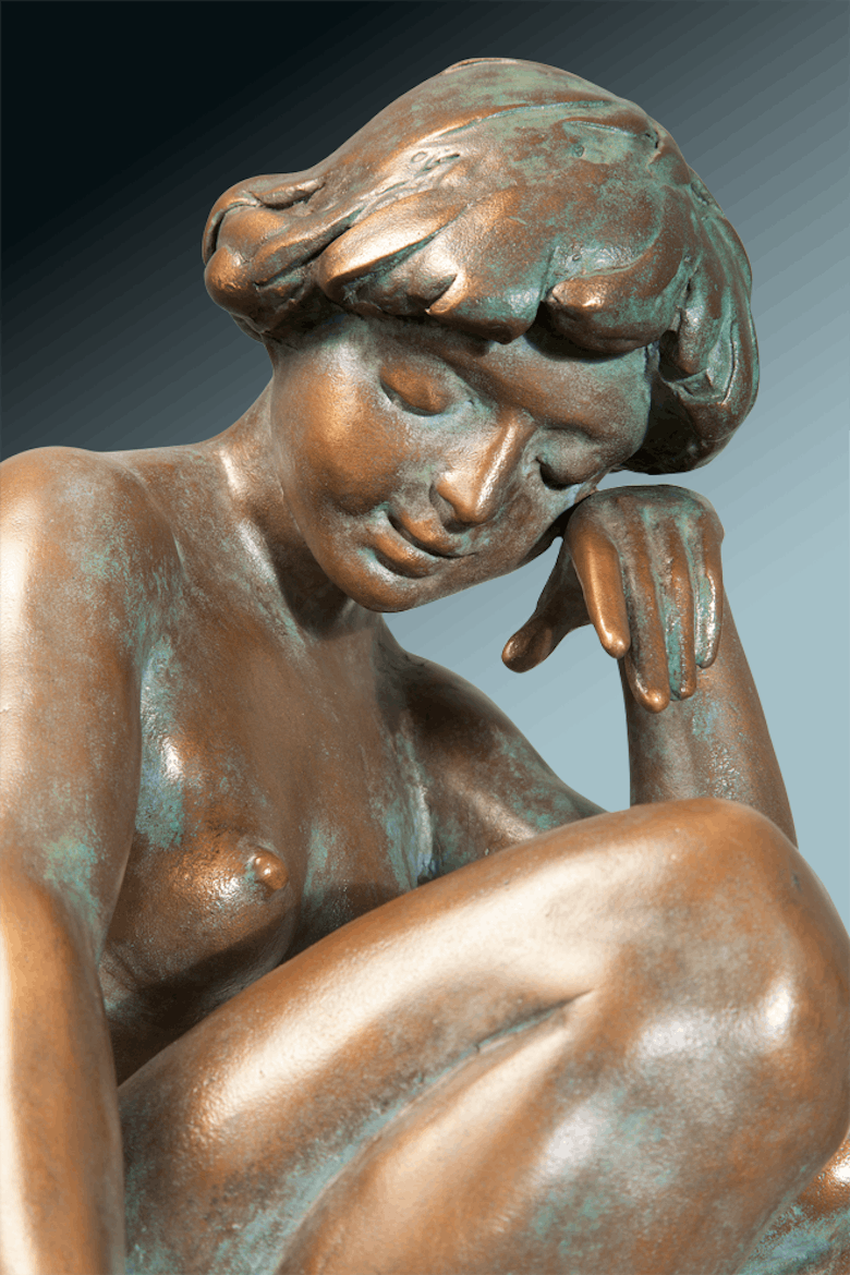 Bronzefigur Bunte Steine von Erwin A. Schinzel