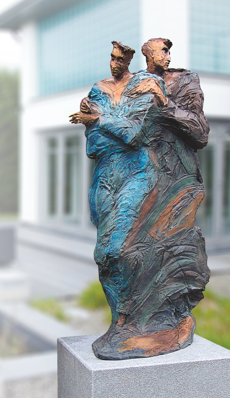 Bronzefigur Rose, che belle Rose von France & Hugues Siptrott