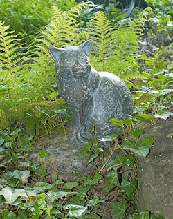 Bronzefigur Katze von Friedhelm Zilly