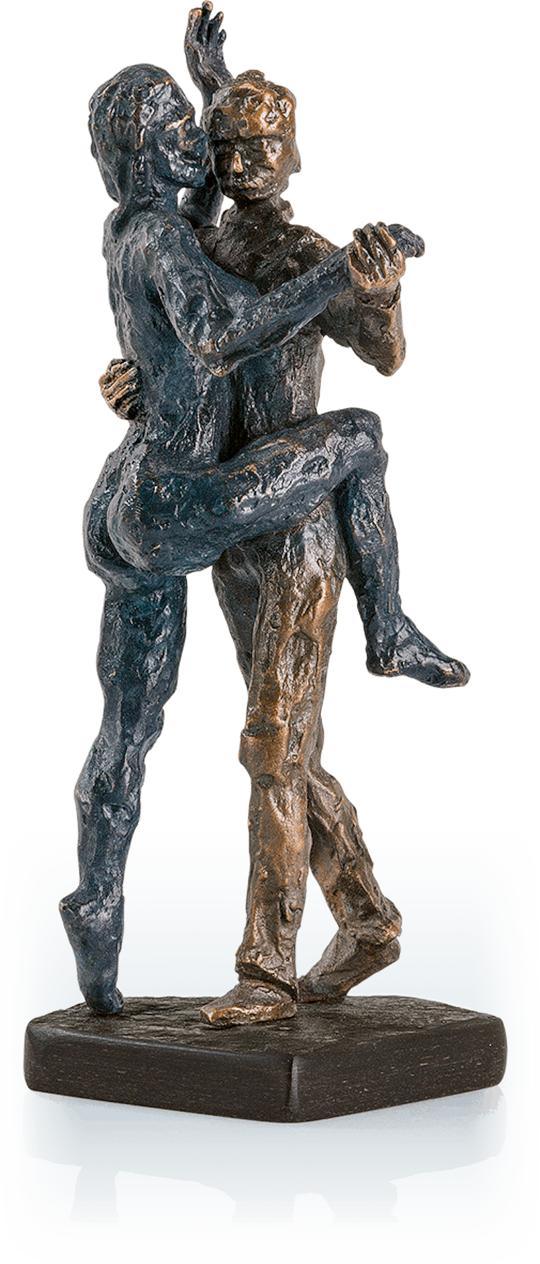 Bronzeskulptur-Tangopaar-Frühling