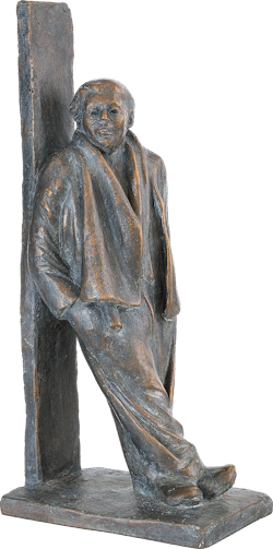 Bronzefigur Gelassenheit von Friedhelm Zilly
