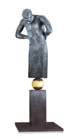 Bronzefigur That is the question von Annie Jungers