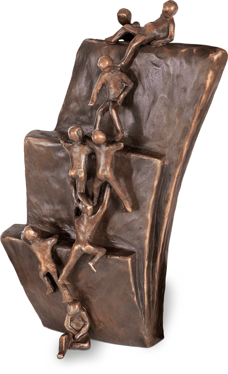 Bronzefigur Reality von Robert Simon