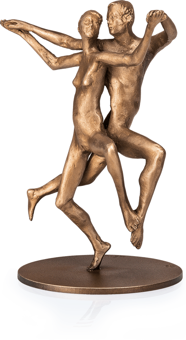 Bronzefigur »Kadentes Paar« von Adelbert Heil