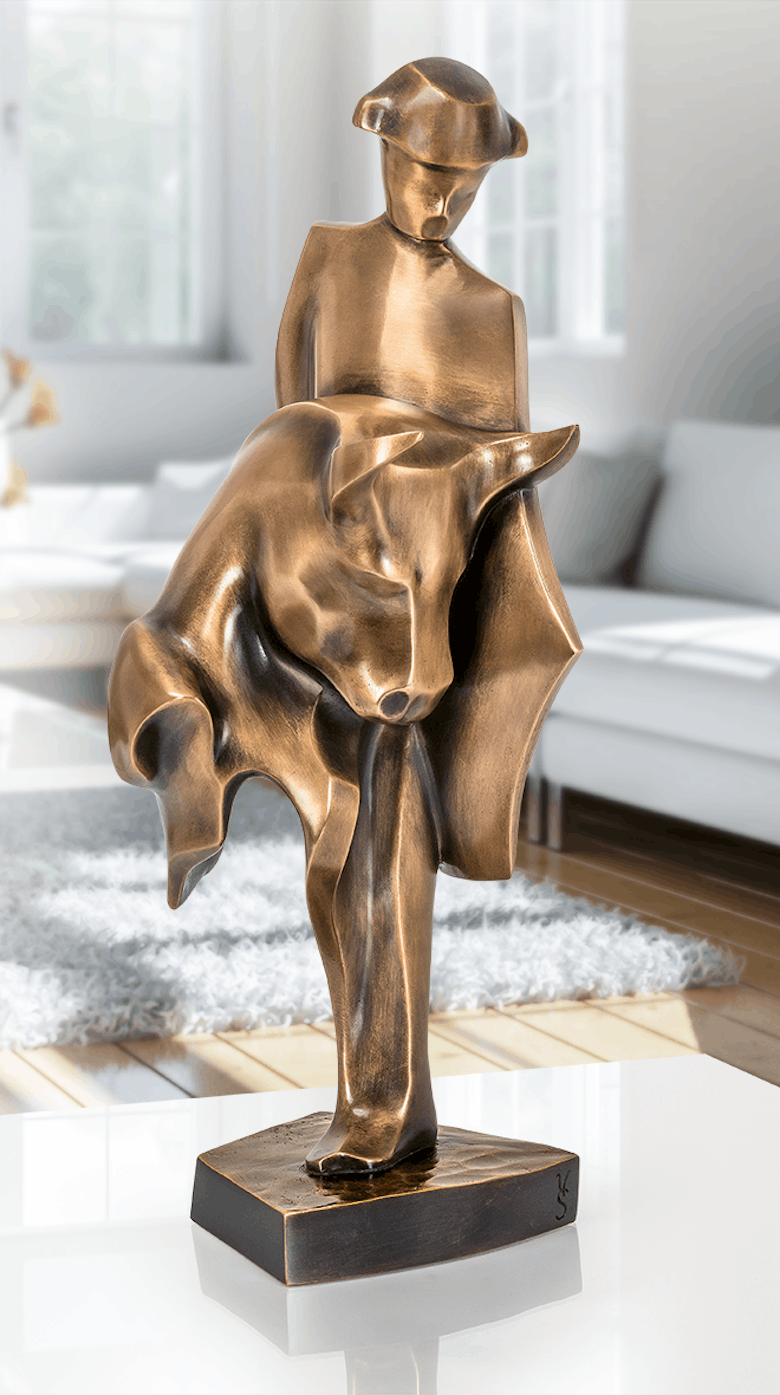 Bronzefigur Stierkampf von Robert Simon