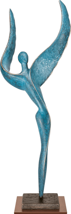 Bronzefigur »Cosmic Dancer VI« von Andrea Kraft