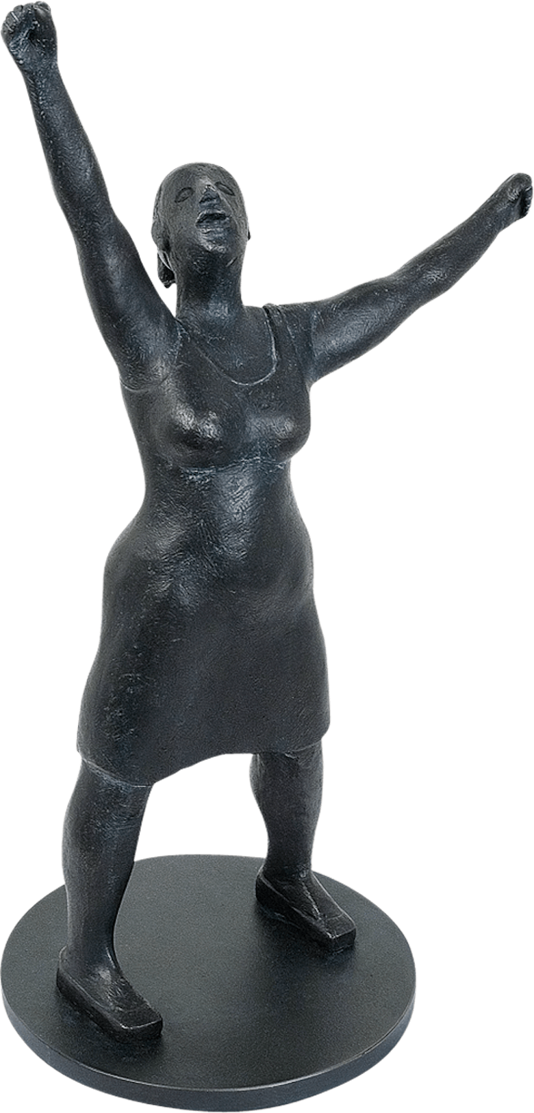 Bronzefigur Kleine Jubelnde von Ingrid Eva-Marie Mayer