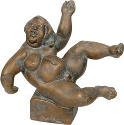 Bronzefigur Lebensfreude von Friedhelm Zilly