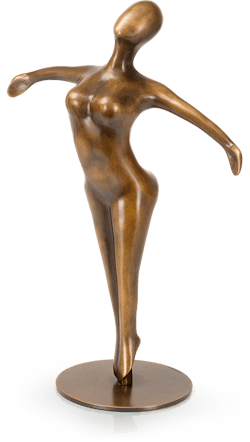 Bronzefigur Traum vom Fliegen von Sonja Marschner
