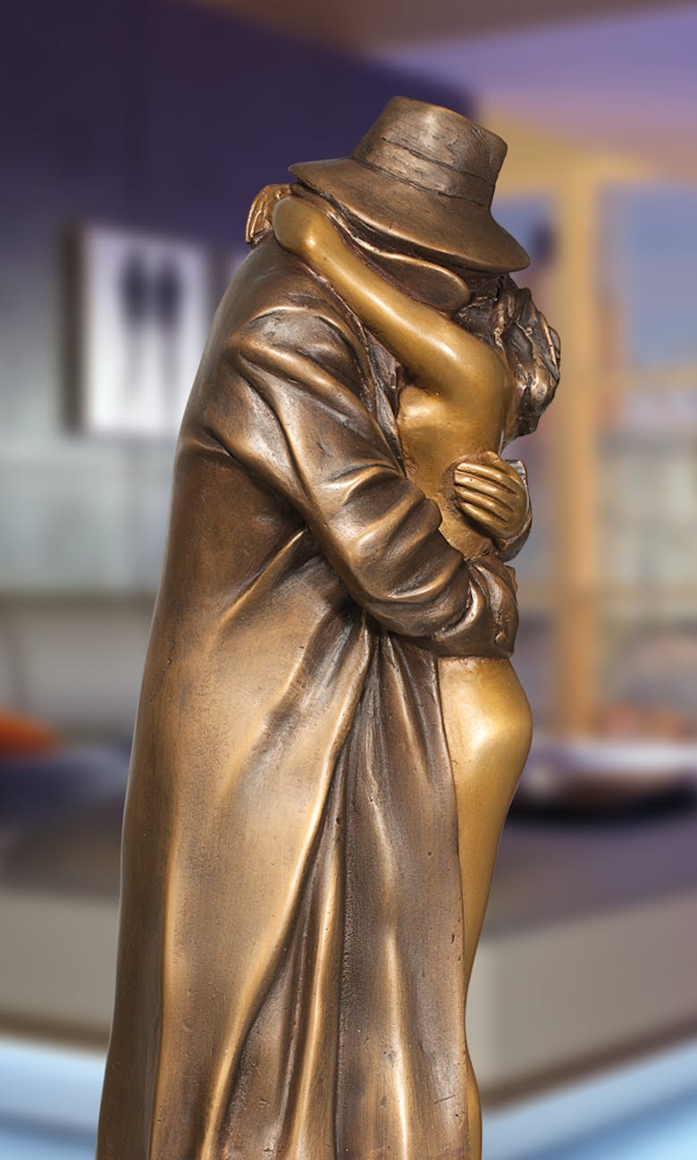 Bronzefigur The Kiss von Bruno Bruni