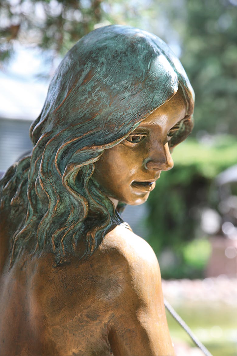 Bronzefigur Nymphe von Leo Wirth