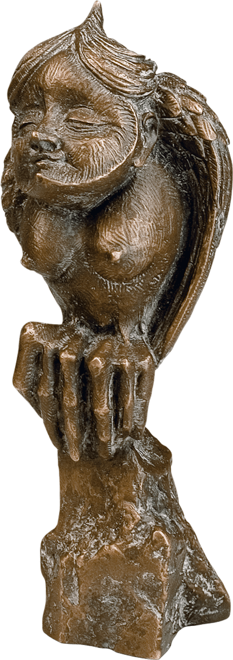 Bronzefigur Eule von Fidelma Massey