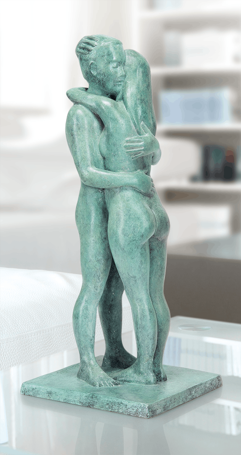Bronzefigur Liebespaar von Sorina von Keyserling