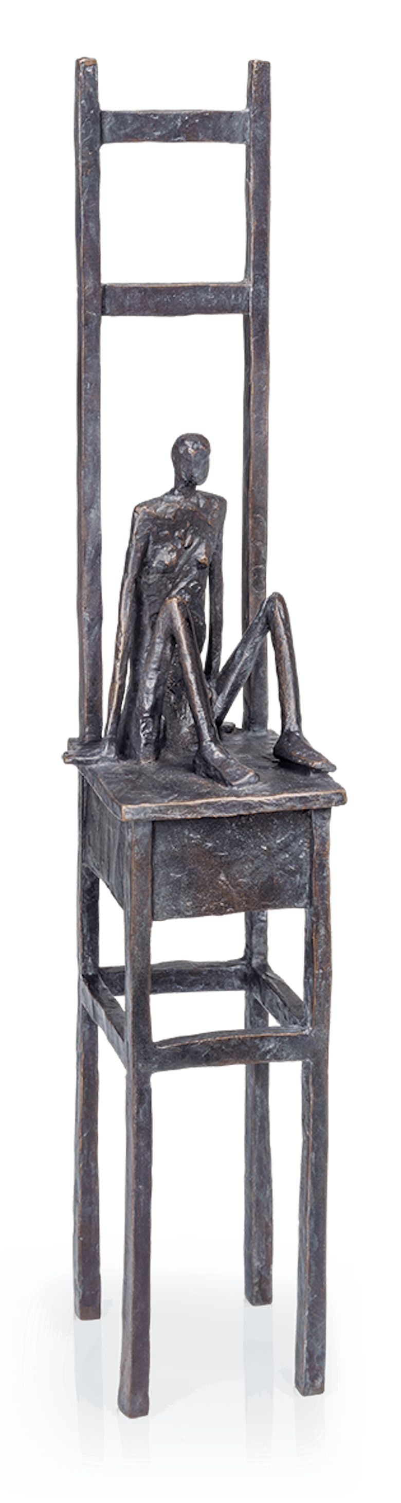 Bronzefigur Großer Stuhl von Marianne Mostert