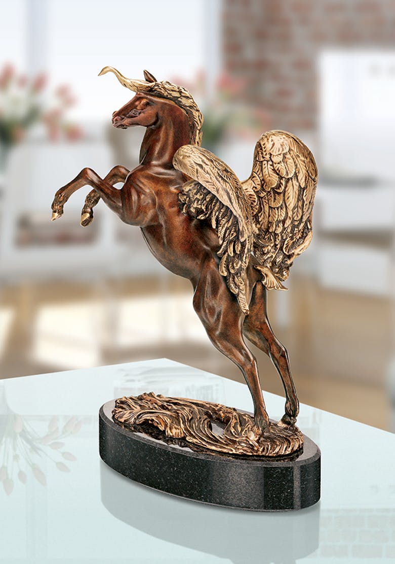 Bronzefigur »Mein Einhorn Pegasus - Die Miniatur« von Ernst Fuchs