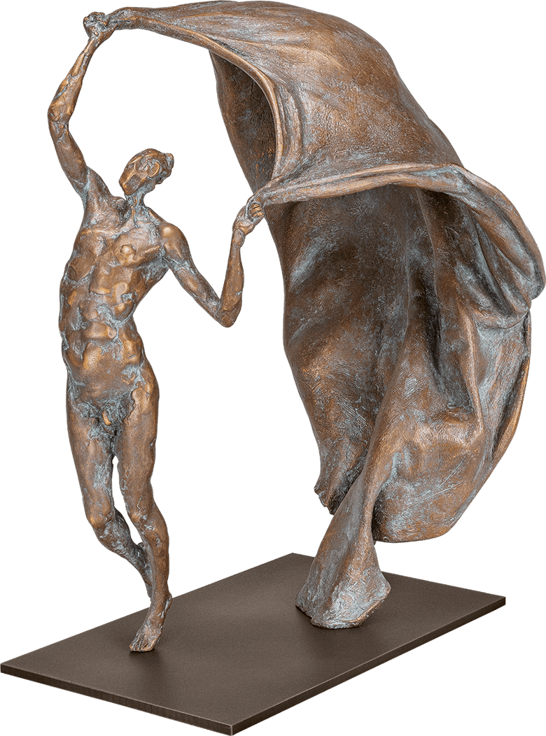 Bronzefigur »Seelenfreiheit« von Pawel Andryszewski