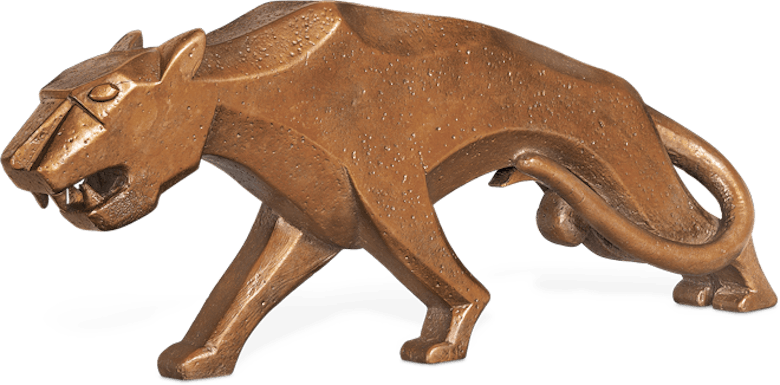 Bronzefigur Panther von Heinz Rupp