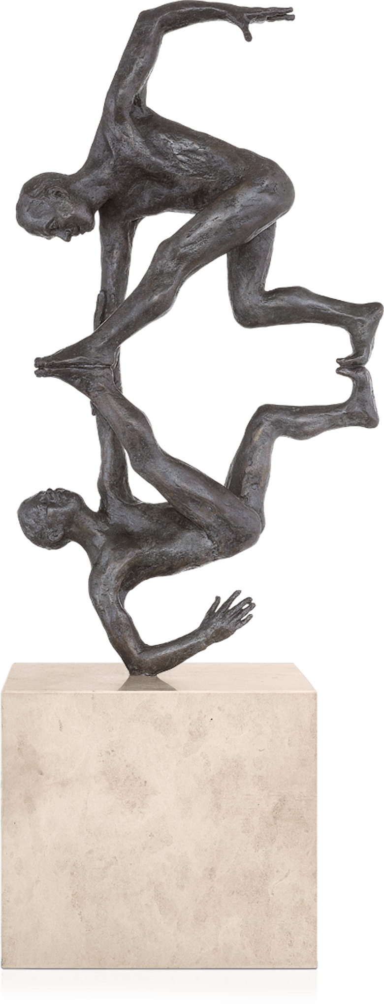 Bronzefigur Engelgriff von Adelbert Heil
